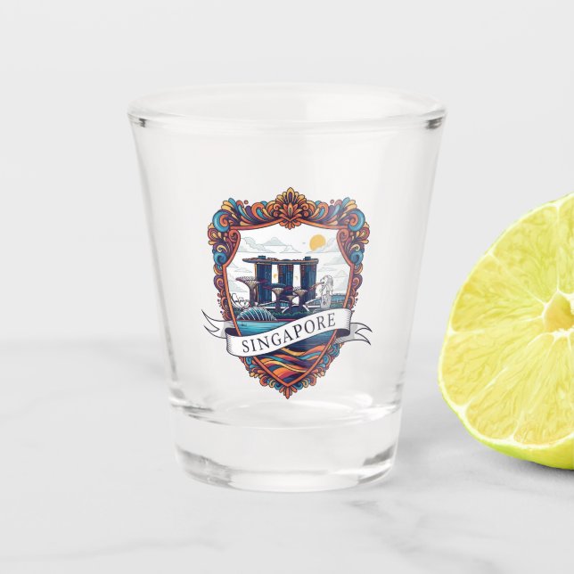 Vaso De Chupito Singapur (Anverso)