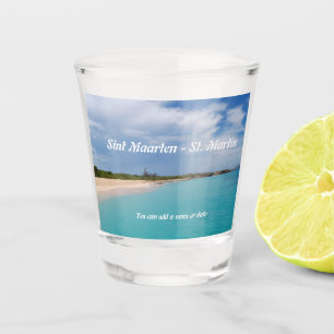 Vaso De Chupito Sint Maarten - Escenario de la playa de St. Martin