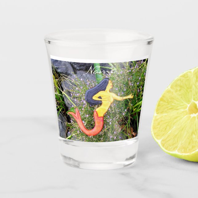 Vaso De Chupito Sirena de cola roja, sirena Thunder_Cove (Anverso)