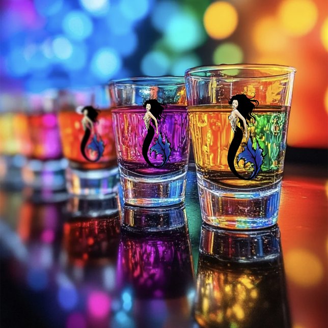 Vaso De Chupito Sirenas tribales azules (Subido por el creador)