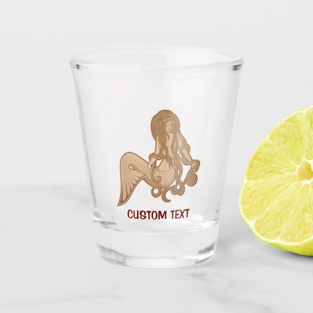 Vaso De Chupito Sitting Mermaid Beige (Anverso)
