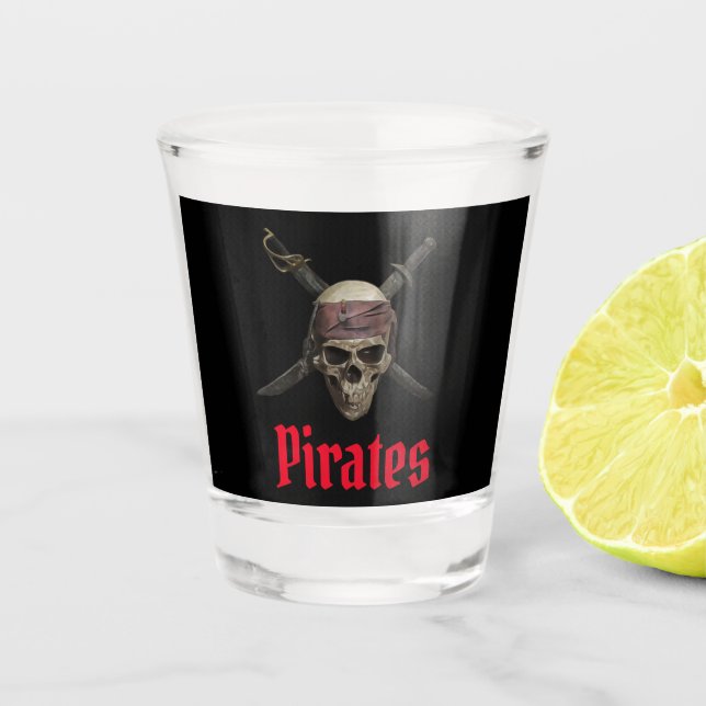 Vaso De Chupito Skeleton pirata (Anverso)