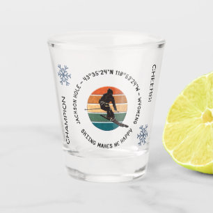 Vaso De Chupito Ski Jackson Hole, Wyoming - Esquiador masculino, t