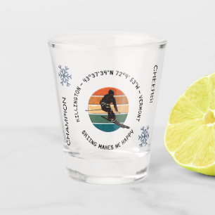 Vaso De Chupito Ski Killington, Vermont - Esquiador masculino, tex