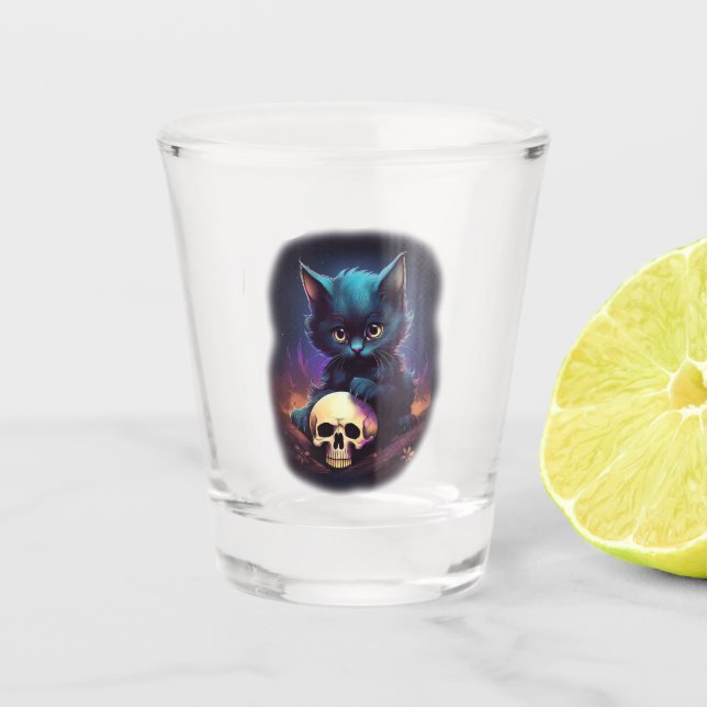 Vaso De Chupito Skull Horror Kitten (Anverso)