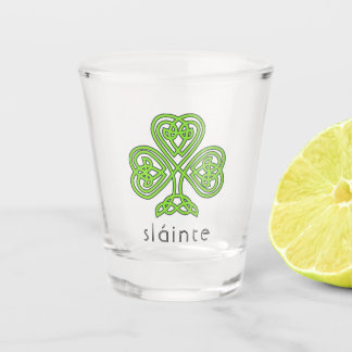 Vaso De Chupito Slainte Celtic Shamrock Green St.