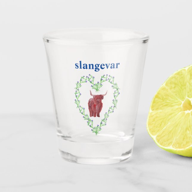 Vaso De Chupito slangevar scottiche de vaca silvestre (Anverso)