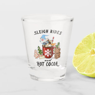 Vaso De Chupito Sleigh Rides y Hot Cocoa - Gnome escandinavo