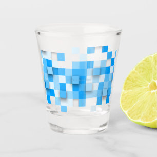 Vaso De Chupito SlipperyJoe's cuadrados arte mosaico moderno tres-