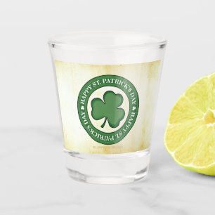 Vaso De Chupito SlipperyJoe's Día de San Patricio brillante trébol