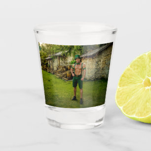 Vaso De Chupito SlipperyJoe's traje inspirado en duende festivo de