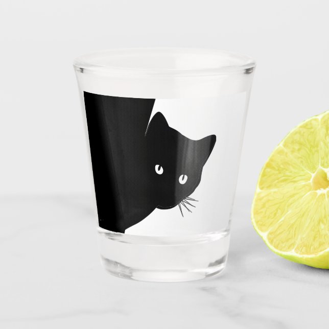 Vaso De Chupito Sly Black Cat (Anverso)