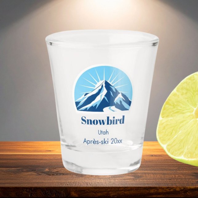 Vaso De Chupito Snowbird utah USA après-ski souvenir (Subido por el creador)