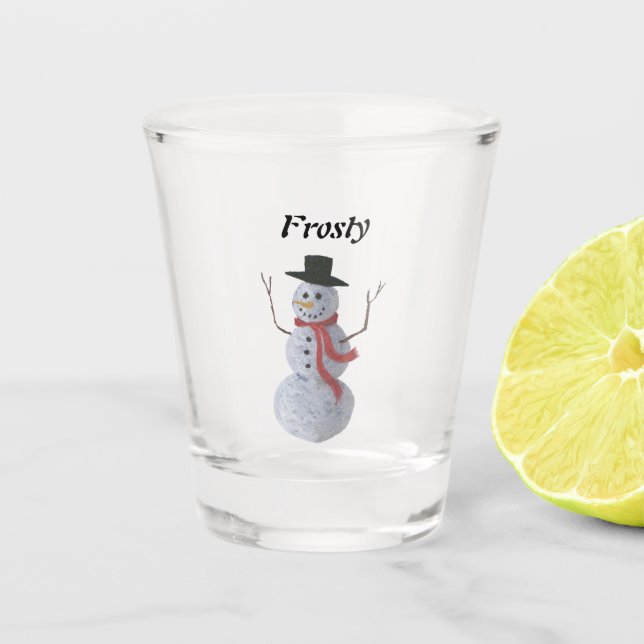 Vaso De Chupito Snowman (Anverso)