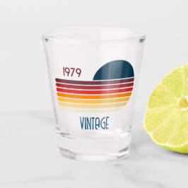 Vaso De Chupito Sol de raya retro vintage 1979