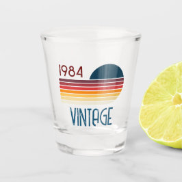 Vaso De Chupito Sol de raya retro vintage 1984