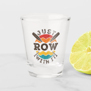 Vaso De Chupito Solo Fila Con La Guay Retro Rowing Team Oars