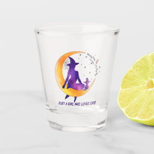 Vaso De Chupito Sólo un Chica que ama al gato