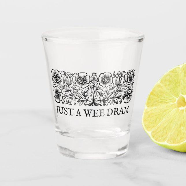 Vaso De Chupito Sólo un drama blanco (Anverso)