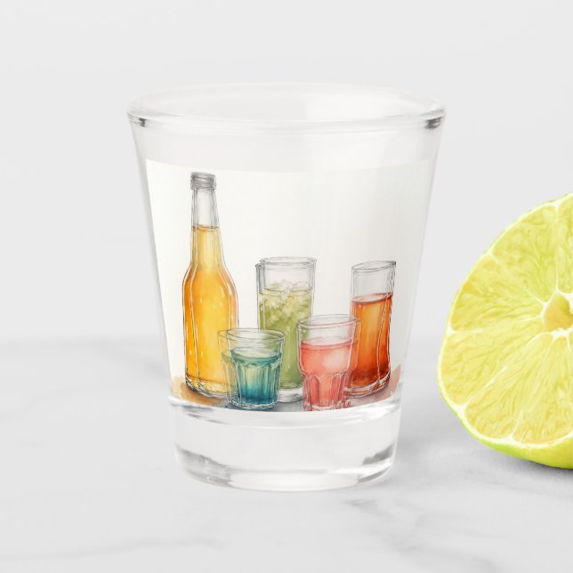 Vaso De Chupito Solo unas copas  (Anverso)
