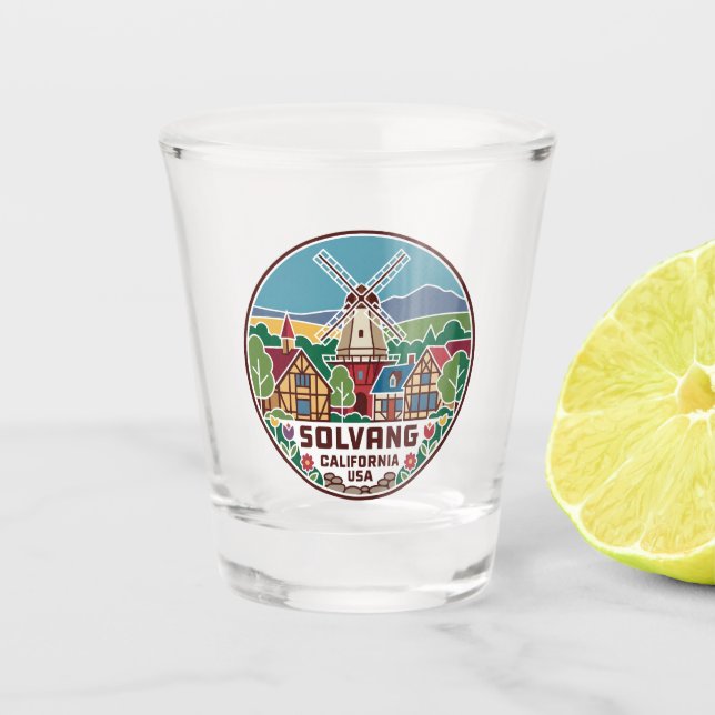 Vaso De Chupito Solvang EE. UU. (Anverso)