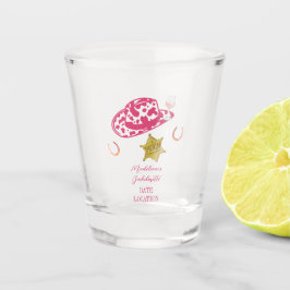 Vaso De Chupito Sombrero de vaquera personalizado rosa para desped