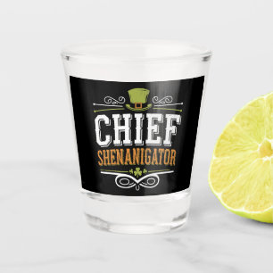 Vaso De Chupito Sombrero Retro Jefe Shenanigator Lucky Leprechaun 