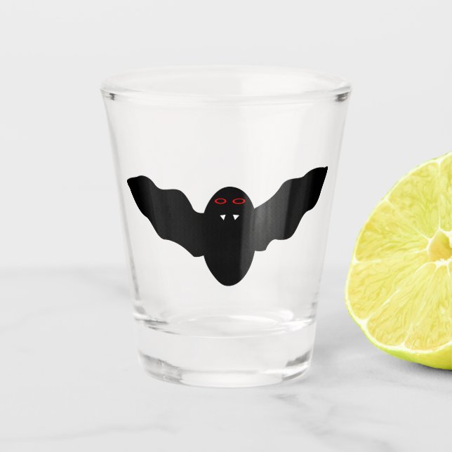 Vaso De Chupito Sombrío murciélago de vampiros de Halloween (Anverso)