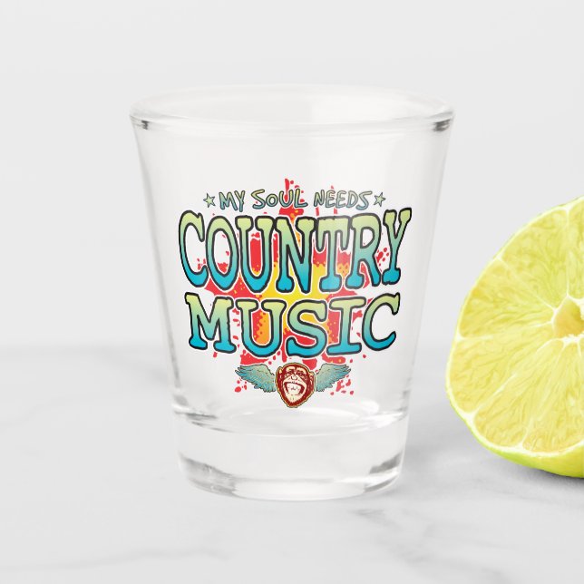 Vaso De Chupito Sonido de Soul de música country (Anverso)
