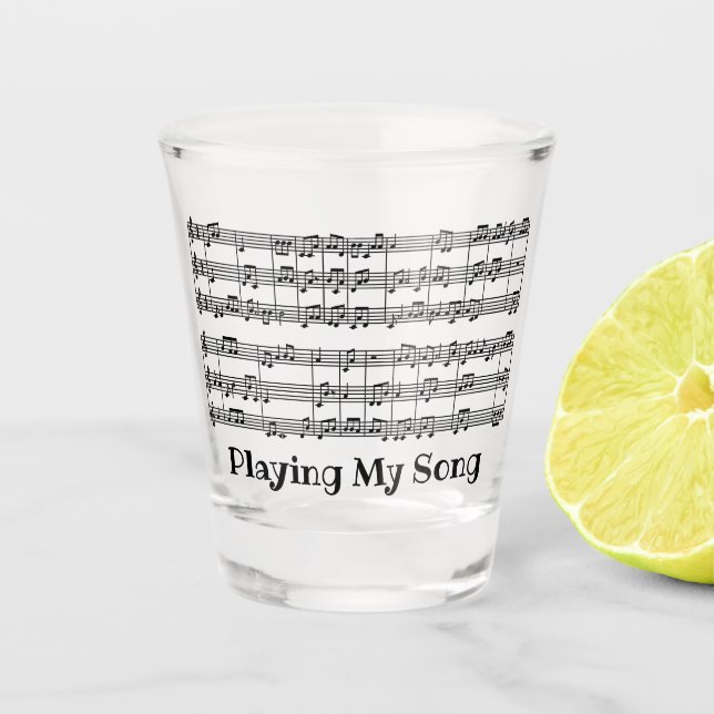 Vaso De Chupito Sonido Musical Diseño Glass (Anverso)