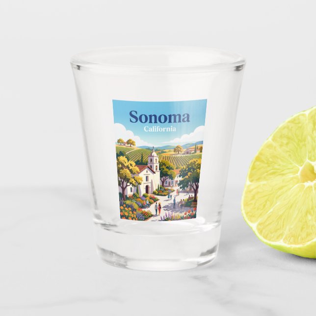 Vaso De Chupito Sonoma California (Anverso)