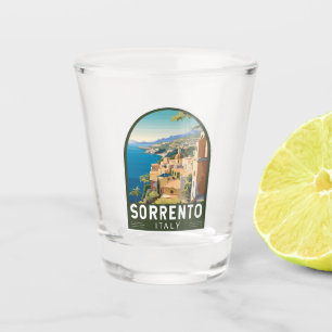 Vaso De Chupito Sorrento Italia Viaje Arte Vintage