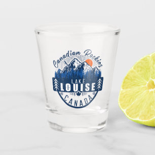 Vaso De Chupito Souvenir Retro Sunset de Lake Louise Canada
