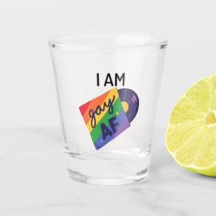Vaso De Chupito Soy gay AF Gracioso Mes del Orgullo LGBT
