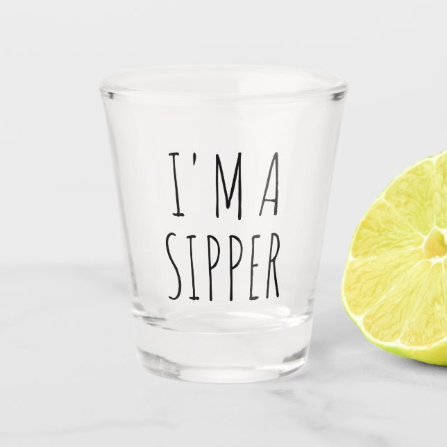 Vaso De Chupito Soy un aguacero gracioso (Anverso)