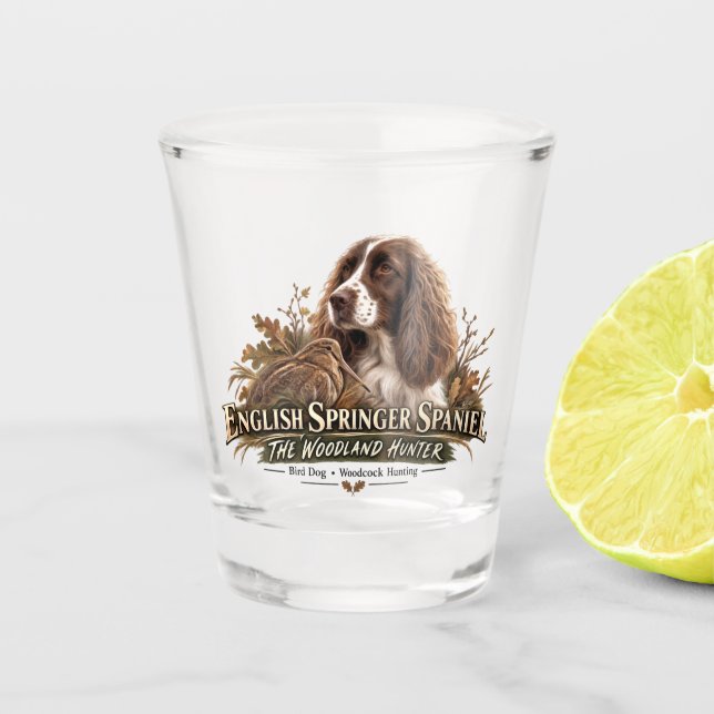 Vaso De Chupito Spaniel de Springer Inglés (Anverso)