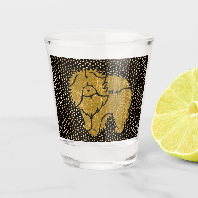 Vaso De Chupito SPARKLY THANG Chow faux metal shotglass (Anverso)