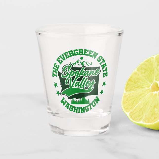 Vaso De Chupito Spokane Valley, Washington (Anverso)