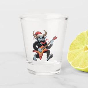 Vaso De Chupito Spooky Krampus Guitar Electric Rock Navidades