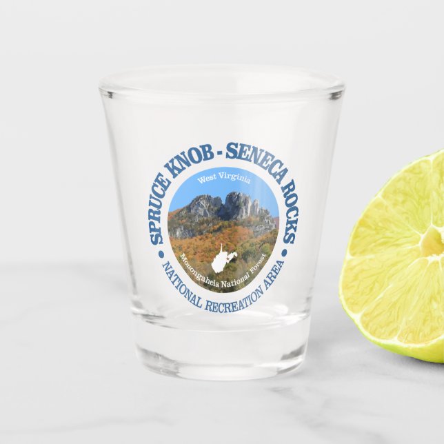 Vaso De Chupito Spruce Knob - Seneca Rocks NRA (Anverso)