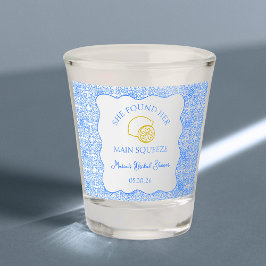 Vaso De Chupito Squeeze Principal Ducha de novia Lemon Blue Tile