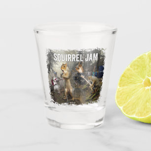 Vaso De Chupito Squirrel Jam - banda de rock divertida
