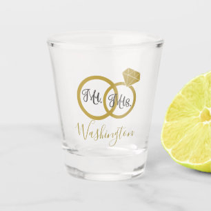 Vaso De Chupito Sr. y señora Personalize