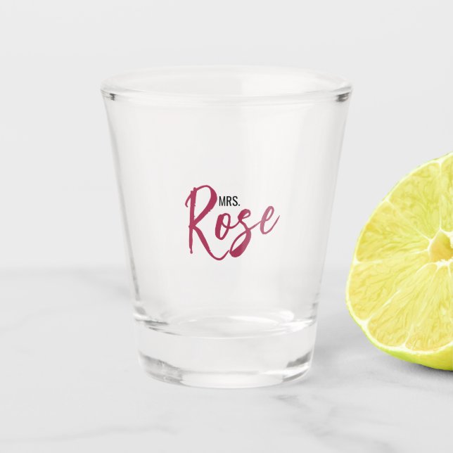 Vaso De Chupito Sra. Rose (Anverso)