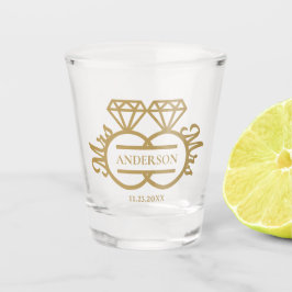 Vaso De Chupito Sra. y Sra. Diamond Rings Gay Wedding Favor
