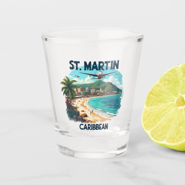 VASO DE CHUPITO ST. MARTIN CARAIBES (Anverso)