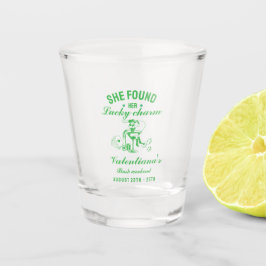 Vaso De Chupito St patrcik ella encontró su amuleto de la suerte  