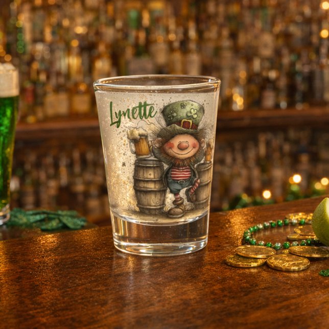 Vaso De Chupito St. Patrick’s Day Leprechaun Toast Shot Glass (Subido por el creador)
