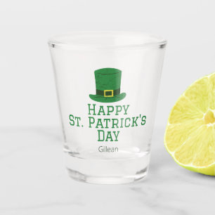 Vaso De Chupito St. Patrick's Day gorra verde irlandés con suerte 