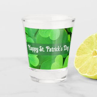 Vaso De Chupito St. Patrick's Day Green Shamrocks and Clovers     